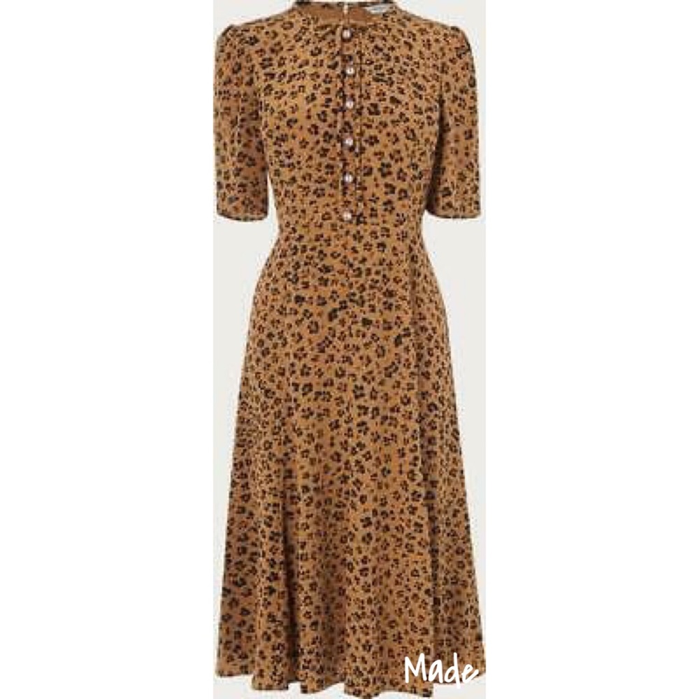L.K. Bennett Montana Animal Print Dress